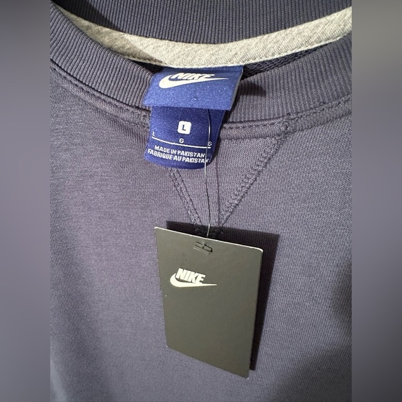 NWT NIKE Women’s Large Sleeveless Blue Sweatshirt Dress POCKETS Casual Sporty - Picture 8 of 15